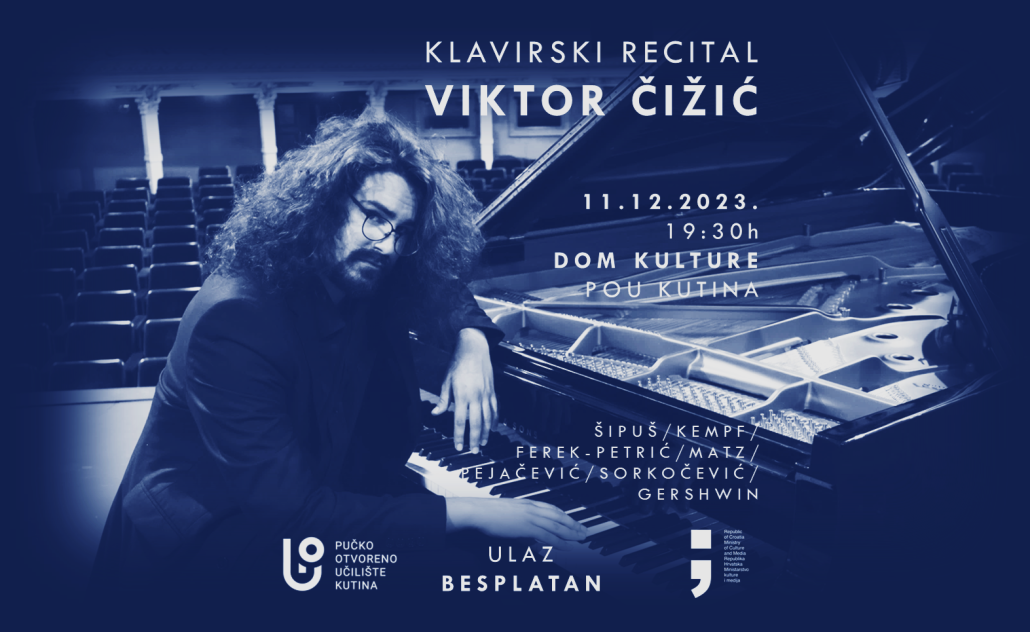 Klavirski recital: Viktor Čižić u Kutini